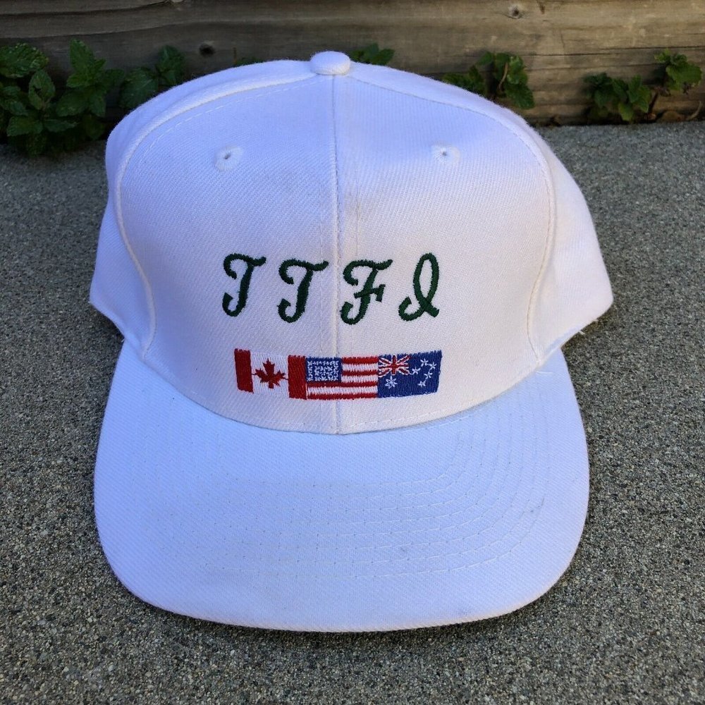 Vintage OTTO Wool Blend Snapback Hat Men's TTFL White Adjustable Cap​​​​